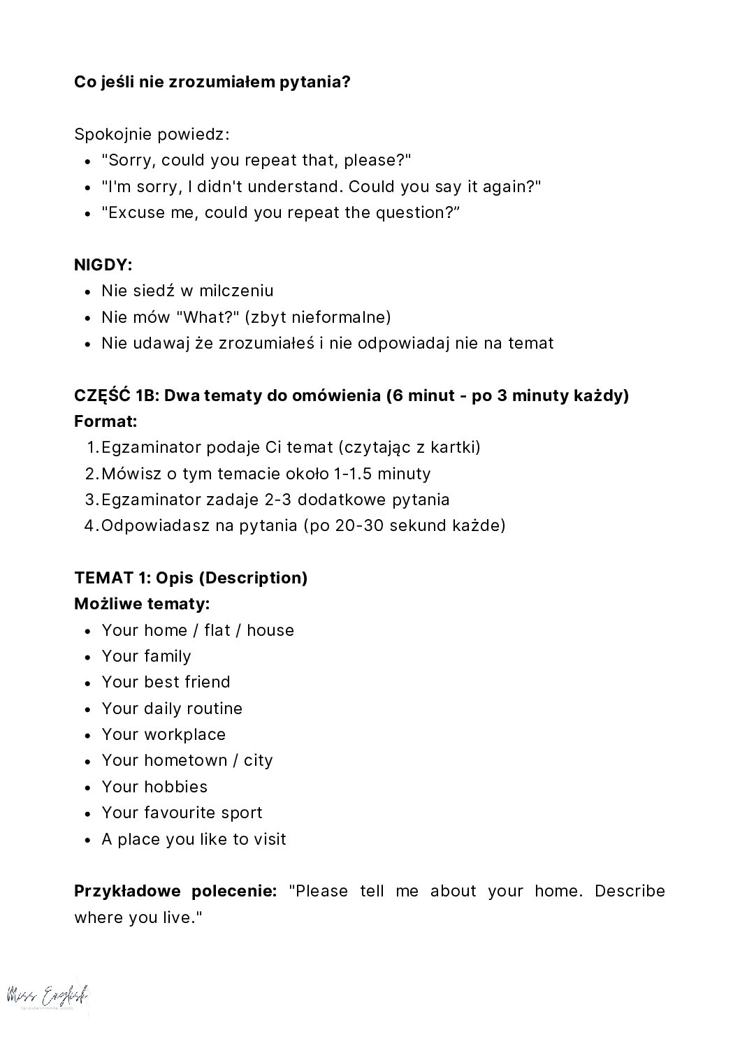 Speaking na egzaminie STANAG 6001 – Kompletny przewodnik po umiejętności mówienia na poziomach 1-3 - obrazek 3